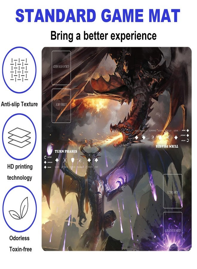sabermaster MTG Playmat Table Mats Size 60X60 cm Mousepad Compatible for MTG RPG CCG Trading Card Game Play mats Original Play Mat Art Designs & Accessories… - Image 3